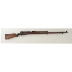 Japanese Arisaka Type 38 bolt-action rifle,  6.5mm cal., 31-1/2” barrel, wood stock, iron  cleaning 