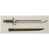 Image 1 : A Japanese bayonet for Arisaka Rifle which  scabbard in good to very good condition,  showing clear 