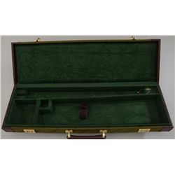 Winchester factory hard case for small gauge  shotgun (Winchester 23 or similar).  Green  "Wincheste