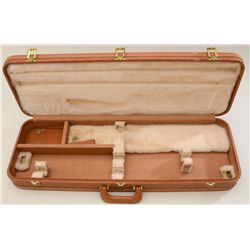 Browning hard case for 28" shotgun two barrel  set, 32" x 10.75" overall, light brown vinyl  with cr