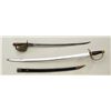 Image 1 : Lot of two reproduction swords; one is in the  Model 1860 Naval style and the other is in a  Cavalry
