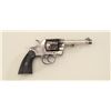 Image 1 : Colt DA hand ejector revolver, .41 cal.,  4-1/2” barrel, nickel finish, checkered black  hard rubber