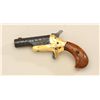 Image 1 : Colt #3 single shot derringer, .41 cal.,  2-1/2” barrel, black and gold colored finish,  modern engr