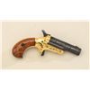 Image 2 : Colt #3 single shot derringer, .41 cal.,  2-1/2” barrel, black and gold colored finish,  modern engr
