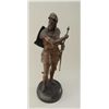 Image 2 : Art metal casting entitled "Guillaume Le  Conquerant". Circa 19th century. Approx. 28"  in height, b