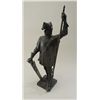 Image 1 : 19th to early 20th century bronze statue of  knight in armor. No signature or founder's  marks, but 