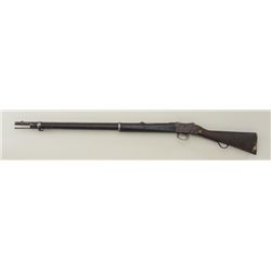 Martini-Henry single shot rifle, .577/450  cal., 33” barrel, blue finish, wood stocks,  sling swivel