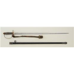 Nazi WW II era Police sword and scabbard in  overall very good condition; blade is very  good to fin