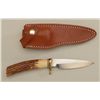 Image 1 : Model P Randall knife and Randall marked  leather sheath (Orlando, FLA); knife is  approx. 8-1/2” ov
