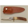 Image 2 : Model P Randall knife and Randall marked  leather sheath (Orlando, FLA); knife is  approx. 8-1/2” ov