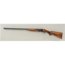 Miroku Model 500 SxS shotgun, 12 gauge, 28”  ventilated rib barrels, black finish,  checkered wood s