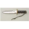 Image 1 : Randall (Orlando, FLA) fighting knife,  approx. 12” overall with an approx. 7-1/2”  saw back blade a