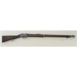 British Martini Henry .572 cal. falling block  rifle dated 1887 with broad head stamps on  right sid