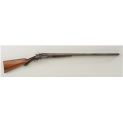 Remington double barrel exposed hammer 12  gauge shotgun with 30" barrels, #224892.   Standard extra