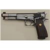 Image 3 : Customized and upgraded Belgian-made FN  Browning semi-auto pistol, 9mm cal., 6”  barrel including a