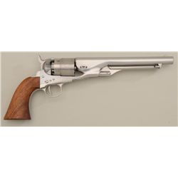 Colt Blackpowder Series Model 1860 Army  percussion revolver, .44 cal., 8” barrel,  stainless steel,