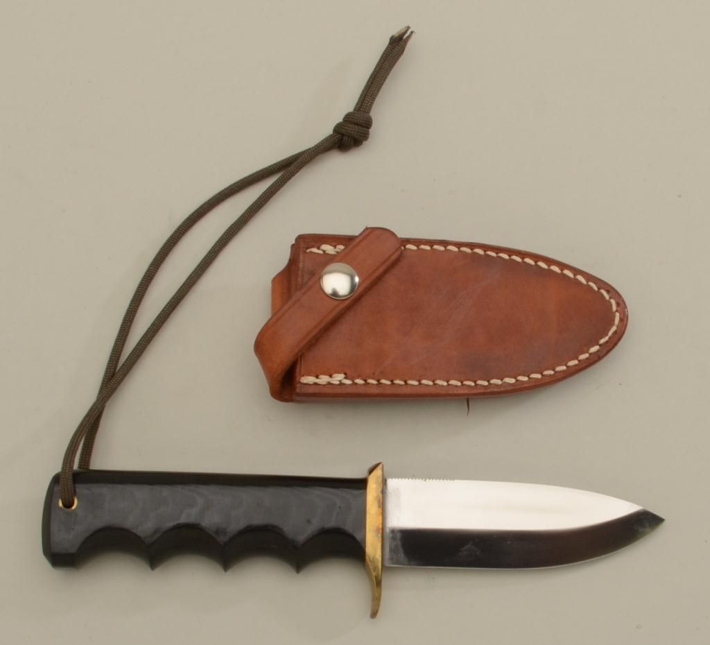 Randall Fireman’s knife and Randallmarked leather sheath (Orlando, FLA