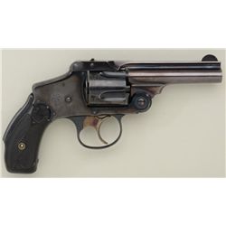 Smith & Wesson Safety Hammerless DA revolver,  .38 S&W cal., 3-1/4” barrel, blue finish,  checkered 