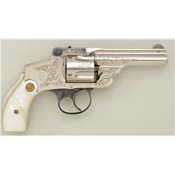 Smith & Wesson 38 Safety Fourth Model DA  revolver, .38 cal., 3-1/4” barrel, factory  engraved, meda