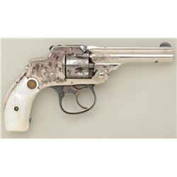 Smith & Wesson 32 Safety First Model DA  revolver, .32 cal., 3-1/2” barrel, nickel  finish, gold med