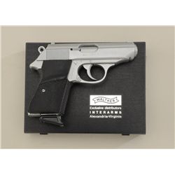 Walter PPKS .380 caliber, Serial #225994S.  Semi-automatic pistol brushed satin finish  Pachmayr gri