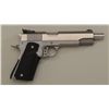 Image 1 : Detonics Scoremaster Model target semi-auto  pistol, .45 cal., 6” extended barrel,  stainless steel,