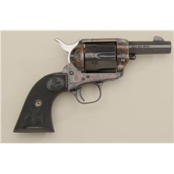 Colt SAA Sheriff’s Model revolver, .44-40  cal., 3” barrel, blue and case hardened  finish, checkere