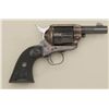 Image 1 : Colt SAA Sheriff’s Model revolver, .44-40  cal., 3” barrel, blue and case hardened  finish, checkere