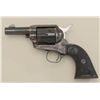 Image 2 : Colt SAA Sheriff’s Model revolver, .44-40  cal., 3” barrel, blue and case hardened  finish, checkere