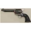 Image 1 : Colt SAA revolver, .45 cal., 5-1/2” barrel,  blue and case hardened finish, checkered  black hard ru
