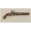 Image 3 : Modern copy of a Harper’s Ferry flintlock  pistol, .60 cal., 10” barrel, brown and case  hardened fi