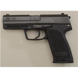 H&K Model USP45 DA semi-auto pistol, .45  cal., 4-1/2” barrel, black mat finish,  polymer frame with