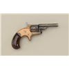 Image 1 : Colt Model 1872 Open Top revolver, .22 cal.,  2-1/2” barrel, brass frame, wood grips,  #21049. This 