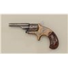 Image 2 : Colt Model 1872 Open Top revolver, .22 cal.,  2-1/2” barrel, brass frame, wood grips,  #21049. This 