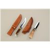 Image 2 : 6" blade Case sheath knife with yellow stag  grip and scabbard (slight sharpening and  use), very go