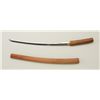 Image 2 : Japanese Wakasashi or medium size hand-made  sword signed Kuni-Gugu according to paper  included. Th