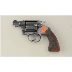 Colt Detective Special .32 Colt cal.  revolver, 2  barrel, #510134, notch rear  sight, blued finish 