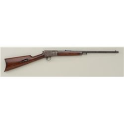 Winchester model 03, #123889, .22 Automatic  cal., 20  barrel, half mag, blued finish,  smooth walnu