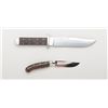 Image 1 : Lot of two custom knives by F. M. Kelley of  Modesto, CA and Boulder Creek, CA, both in  overall exc