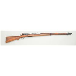 Swiss Schmidt-Rubin bolt-action military  style rifle, no magazine, 7.5mm cal., 31”  barrel, blue fi