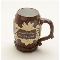 Beautiful small German stein, approx. 5-1/4”  in height and approx. 3” in diameter with  multi-color