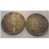 Image 1 : TWO 1922 SILVER PEACE DOLLARS