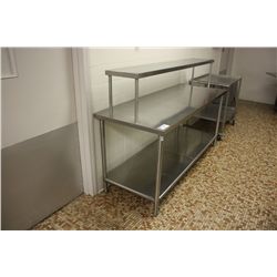 STAINLESS STEEL 2 TIER PREP-TABLE