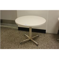CIRCULAR METAL BASE CFETERIA TABLE
