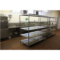 5 TIER STAINLESS STEEL RESTAURANT SHELF