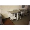 Image 1 : MOBILE RESTAURANT CART AND 2 STANDS