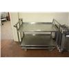Image 1 : 2 TIER MOBILE STAINLESS STEEL PRODUCT CART