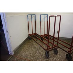 RED 4 WHEEL BOX CART