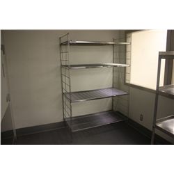 4 TIER STAINLESS STEEL RESTAURANT RACK