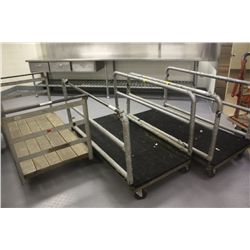 BLACK MOBILE PANEL CART